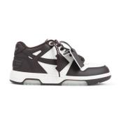 Off White Bruna Lädersneakers Stiliga Moderna Chic Black, Herr