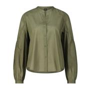 Hugo Boss Elegant V-ringad Blus Green, Dam