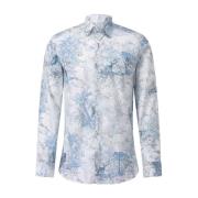 Etro Flora & Fauna Print Skjorta Blue, Herr