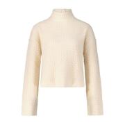 Loulou Studio Chunky Stickad Turtleneck Tröja White, Dam