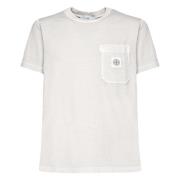 Stone Island Grå T-shirts och Polos med Ficka Gray, Herr