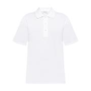 Lanvin Vit Pikétröja med Korta ärmar White, Herr