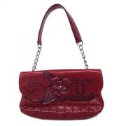 Chanel Vintage Pre-owned Laeder axelremsvskor Red, Dam