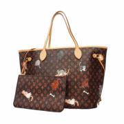 Louis Vuitton Vintage Pre-owned Tyg louis-vuitton-vskor Brown, Dam