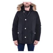 Woolrich Avtagbar Päls Arktisk Anorak Black, Herr