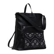 Desigual Vår/Sommar Dam Ryggsäck Kollektion Black, Dam