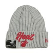 New Era Miami Heat NBA Utkast Beanie Gray, Herr