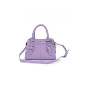 John Richmond Lila Saffiano Läder Handväska Rwp24141Bo Purple, Dam