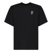 Burberry Svart T-shirt med Equestrian Knight Design Black, Herr