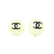 Chanel Vintage Pre-owned Plast chanel-smycken White, Dam