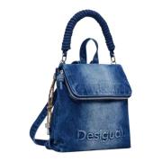 Desigual Vår/Sommar Damryggsäck Kollektion Blue, Dam