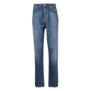 Brunello Cucinelli Blå Denimbyxor för Män Blue, Herr