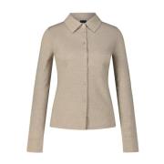 Hugo Boss Elegant ullblandad skjorta Beige, Dam