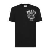 Philipp Plein Svart Avslappnad Stil Herr T-shirt Black, Herr