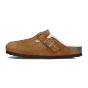 Birkenstock Shear Sue Slip-Ons Brown, Dam