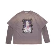 Acne Studios Stilren Vit T-shirt Gray, Dam