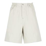 Dsquared2 Vita Denim Bermuda Shorts för Män White, Herr