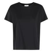 Loulou Studio Oversized Kortärmad Topp Black, Dam