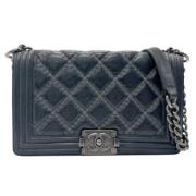 Chanel Vintage Pre-owned Laeder chanel-vskor Blue, Dam