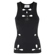 Coperni Blommig tanktop Black, Dam