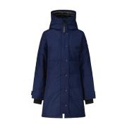 Canada Goose Dunparkas med huva Blue, Dam