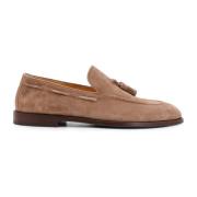 Brunello Cucinelli Mocka Loafer med Tassels Beige, Herr