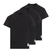 Jil Sander Svart Bomull T-shirt Pack Black, Herr