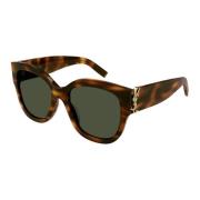 Saint Laurent Havana Grön Solglasögon SL M95/F Brown, Dam