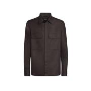 Ermenegildo Zegna Linneskjorta Oasi Brown, Herr