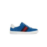 Gucci Blå Sneakers Stiliga Mode Skor Blue, Herr