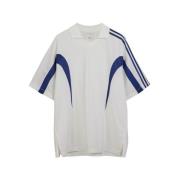 Y-3 Vit Bomull Tee Polos White, Herr