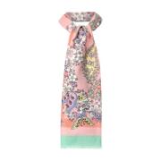 Etro Lyxig Silke-Kashmir Blandning Halsduk Multicolor, Dam