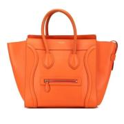 Celine Vintage Pre-owned Laeder totevskor Orange, Dam