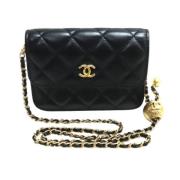 Chanel Vintage Pre-owned Laeder chanel-vskor Black, Dam