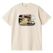 Carhartt Wip Grafiskt Tryck Bomull T-shirt Beige, Herr