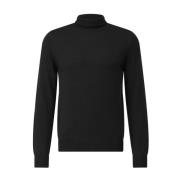 Gran Sasso Ull Turtleneck Tröja Black, Herr