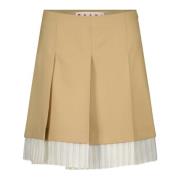 Marni Ullblandad Minikjol Vikt Design Brown, Dam