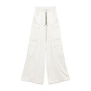 Rick Owens Cargo Wide Leg Byxor White, Dam