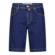 Jacob Cohën Stretch-Denim Shorts Made in Italy Blue, Herr