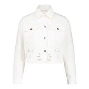 Liu Jo Denimjacka med Paisley-detaljer White, Dam