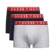 Guess 3-pack Boxershorts med Logomidja Gray, Herr