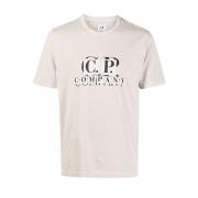 C.p. Company Avslappnad Bomull T-shirt Beige, Herr