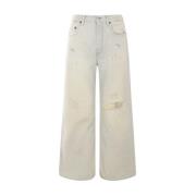 Acne Studios Bred Ben Slitna Denim Jeans Blue, Dam