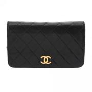 Chanel Vintage Pre-owned Laeder plnbcker Black, Dam