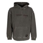 Tommy Hilfiger Klassisk Svart Hoodie Sweatshirt Black, Herr