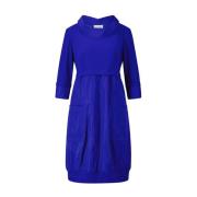 Joseph Ribkoff Elegant Midi Klänning med Fickor Blue, Dam