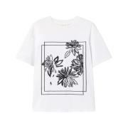 Twinset Paljettbroderad T-shirt White, Dam