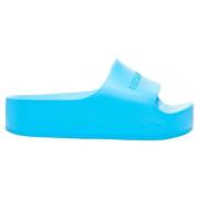 Balenciaga Vintage Pre-owned Gummi sandaler Blue, Dam