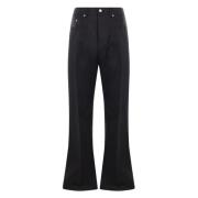 Rick Owens Svart Linne Bred Ben Jeans Black, Herr