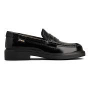 Tod's Läder Loafer Sko Black, Dam